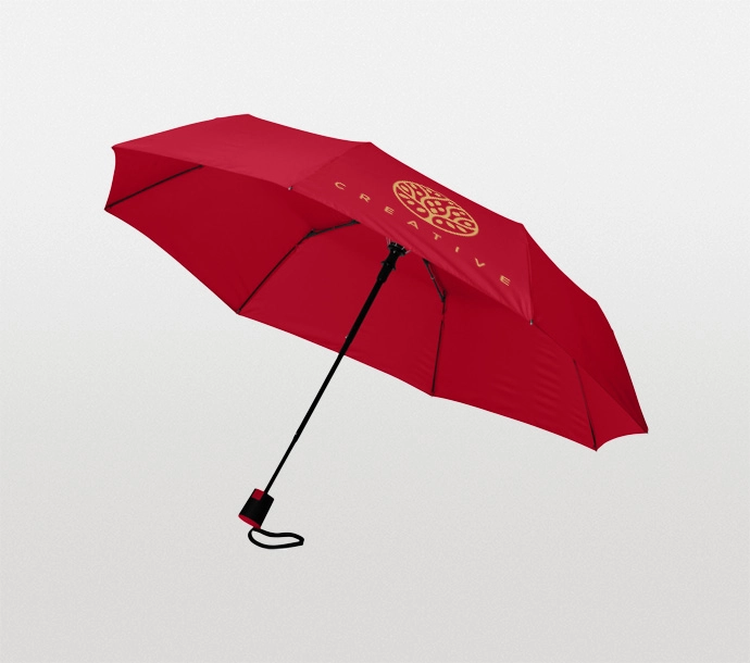 Branded 21-Inch Foldable Umbrellas