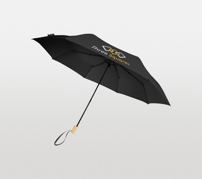 Branded 21-Inch Recycled Pet Foldable Umbrellas