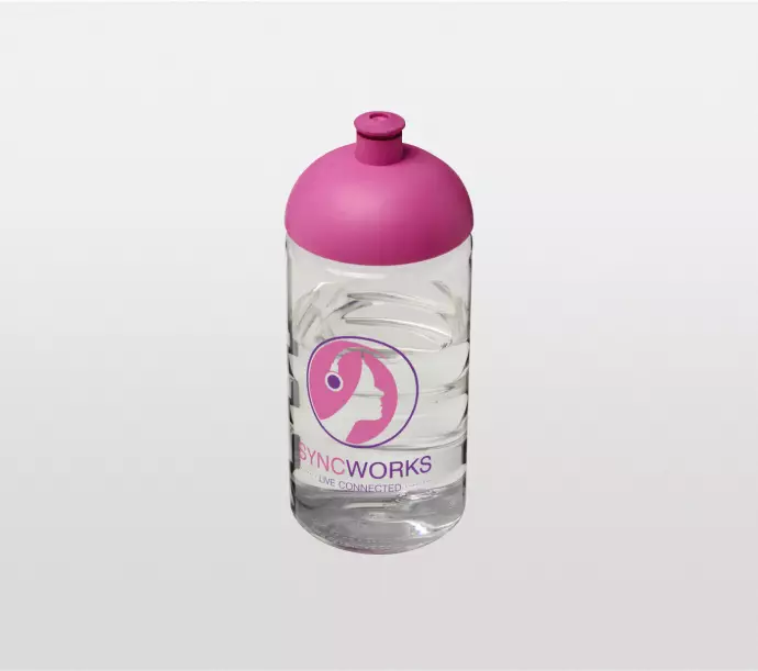 Branded 500ml Dome Lid Sports Water Bottles