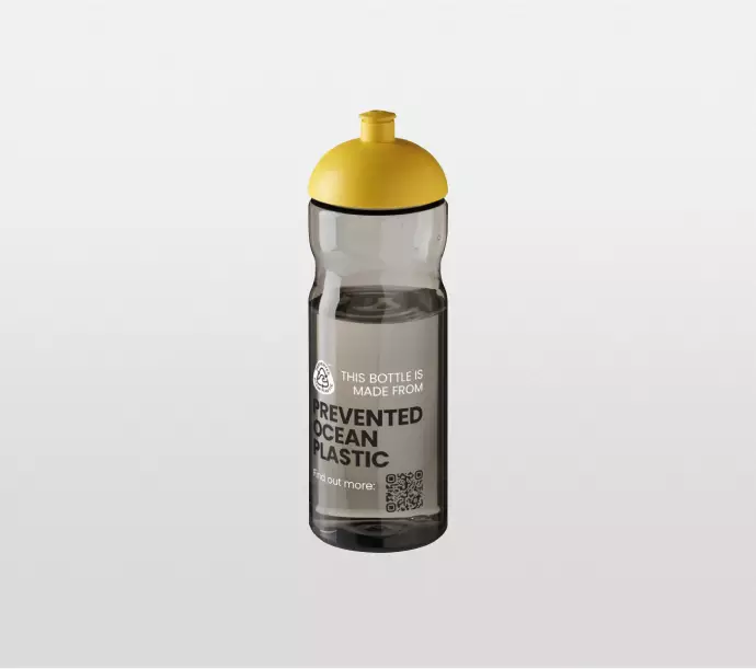Branded 650ml Recycled Dome Lid Water Bottles
