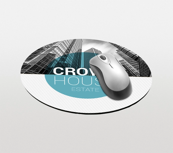 personalised round mousemat